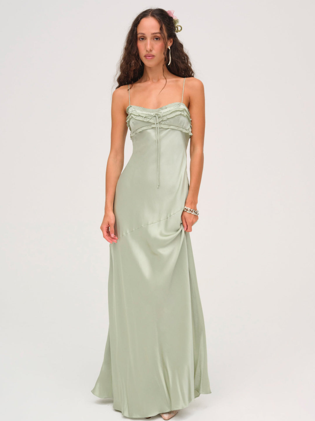For Love and Lemons Natalie Maxi Dress - Desert Sage