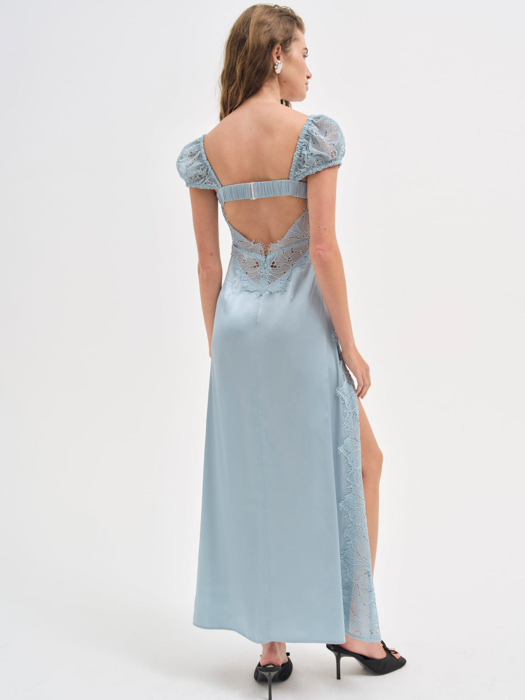 For Love and Lemons Casey Maxi Dress - Blue