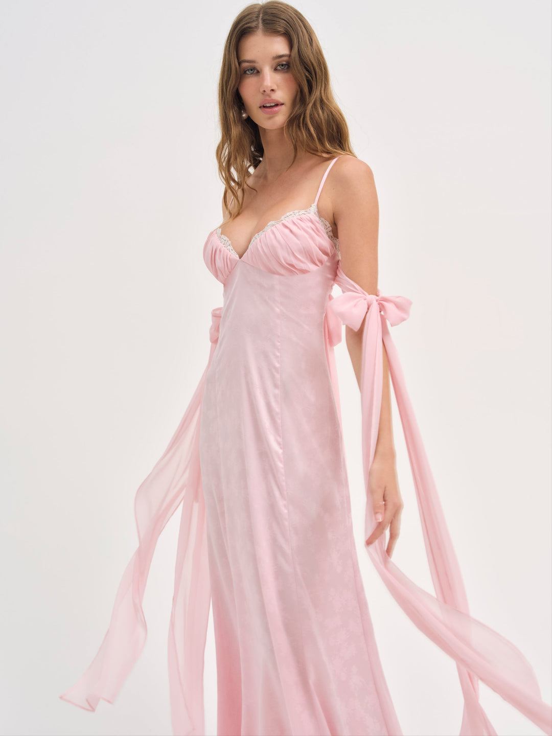 For Love and Lemons Sheila Maxi Dress - Pink