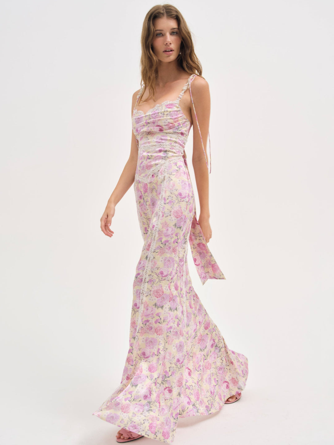 For Love and Lemons Courtney Maxi Dress - Yellow