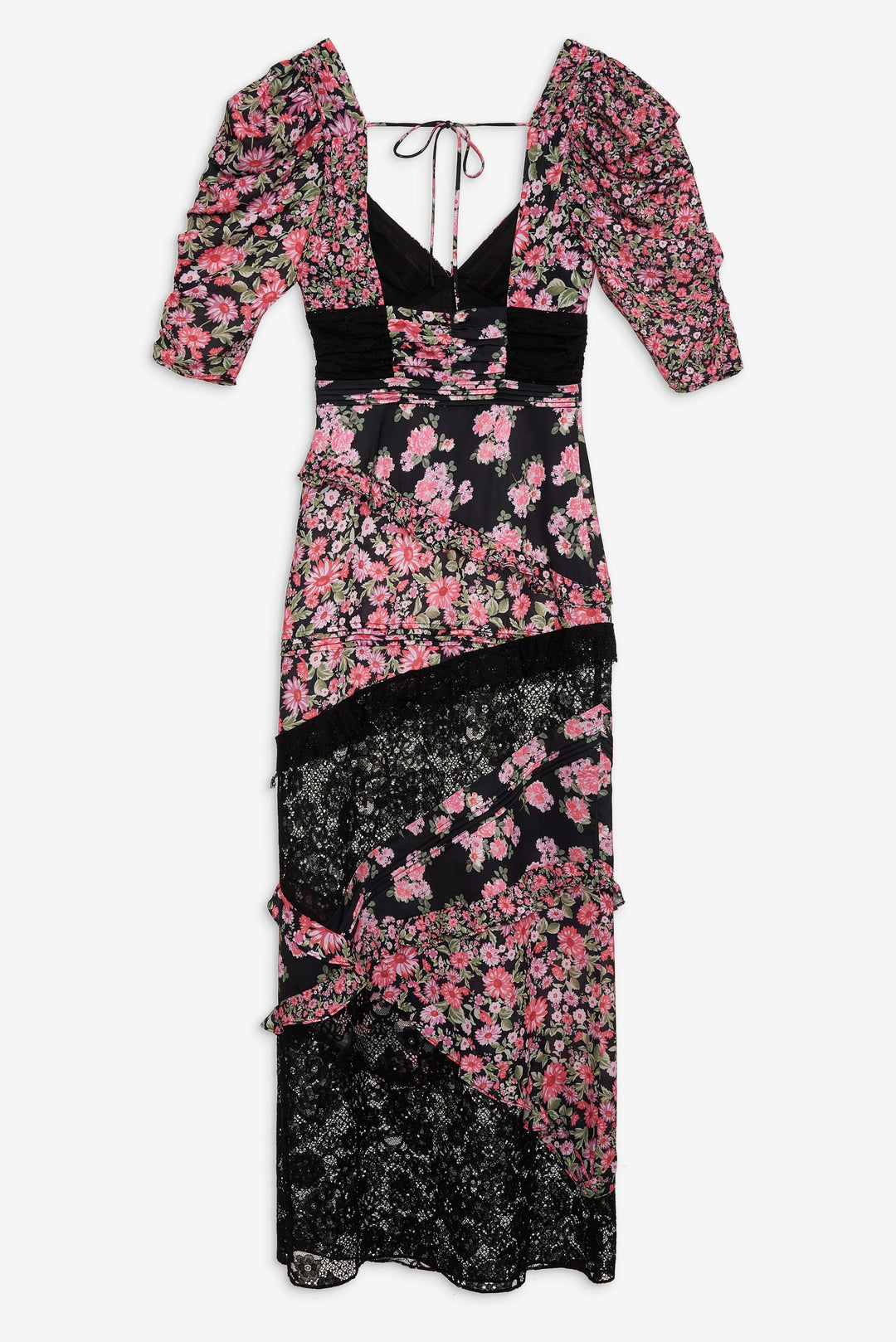 For Love and Lemons Emalyn Maxi Dress - Black
