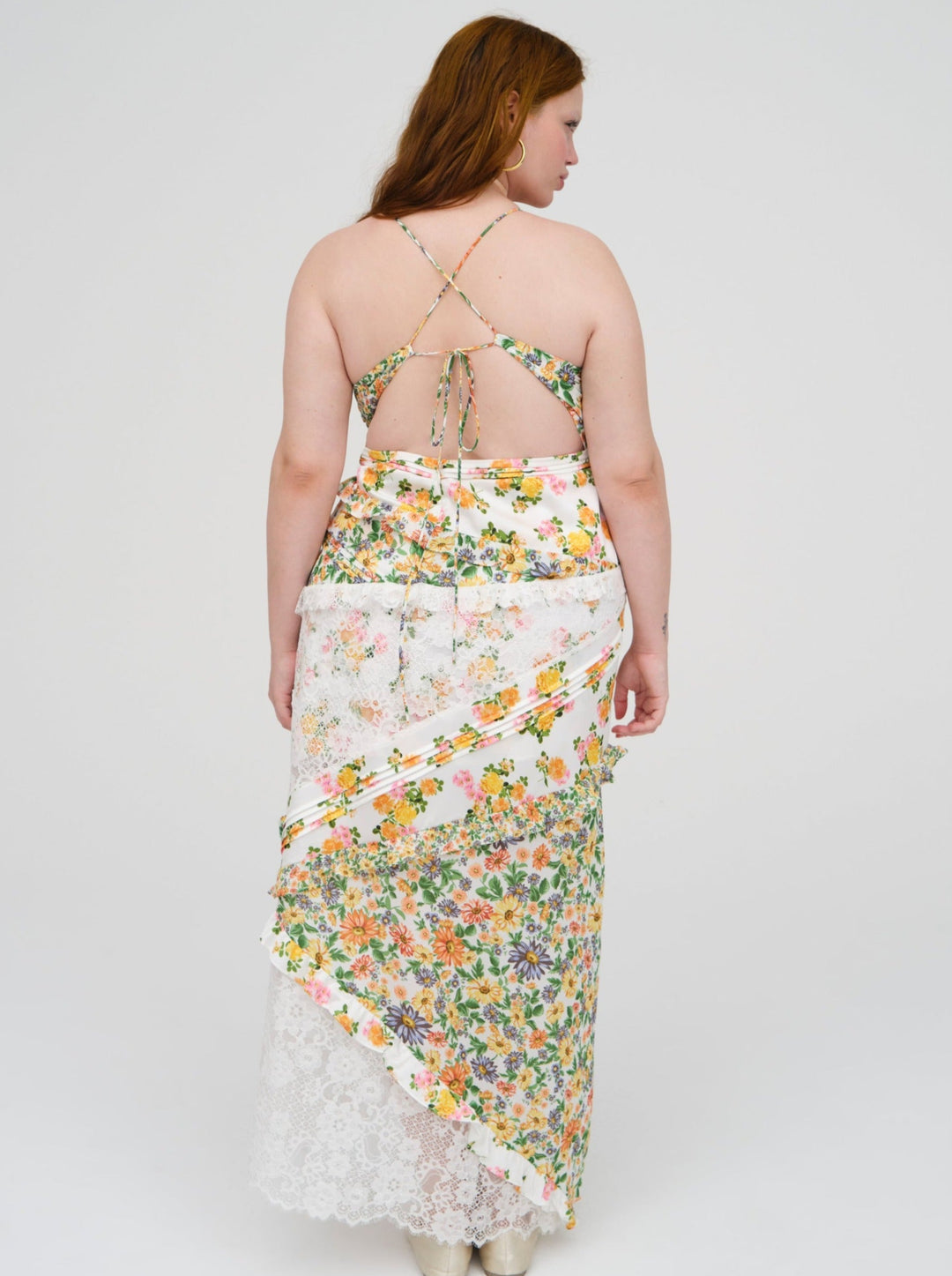 For Love and Lemons Rosalyn Maxi Dress - Green - Marigold