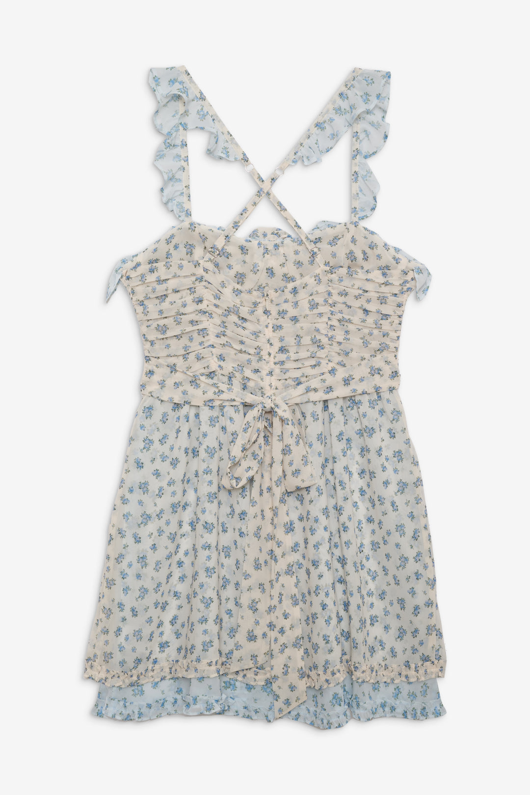 For Love and Lemons Chateau Mini Dress - Blue