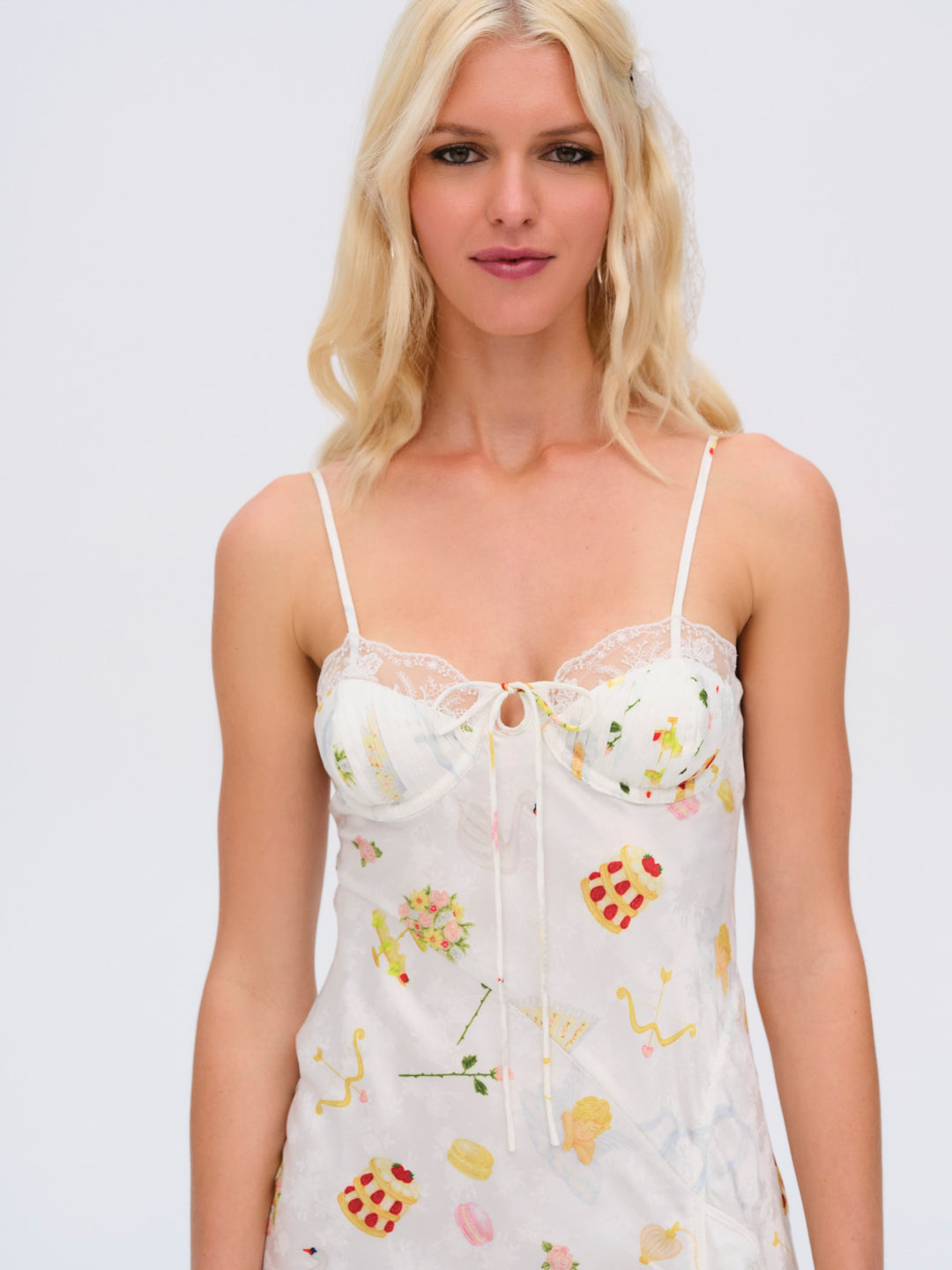 For Love and Lemons Chania Midi Dress - White