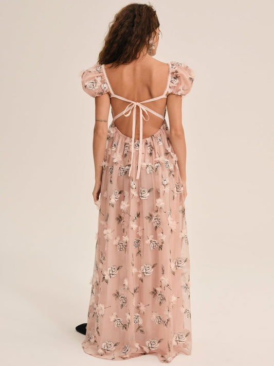 For Love and Lemons - Blushing Rose Maxi Dress - Blush