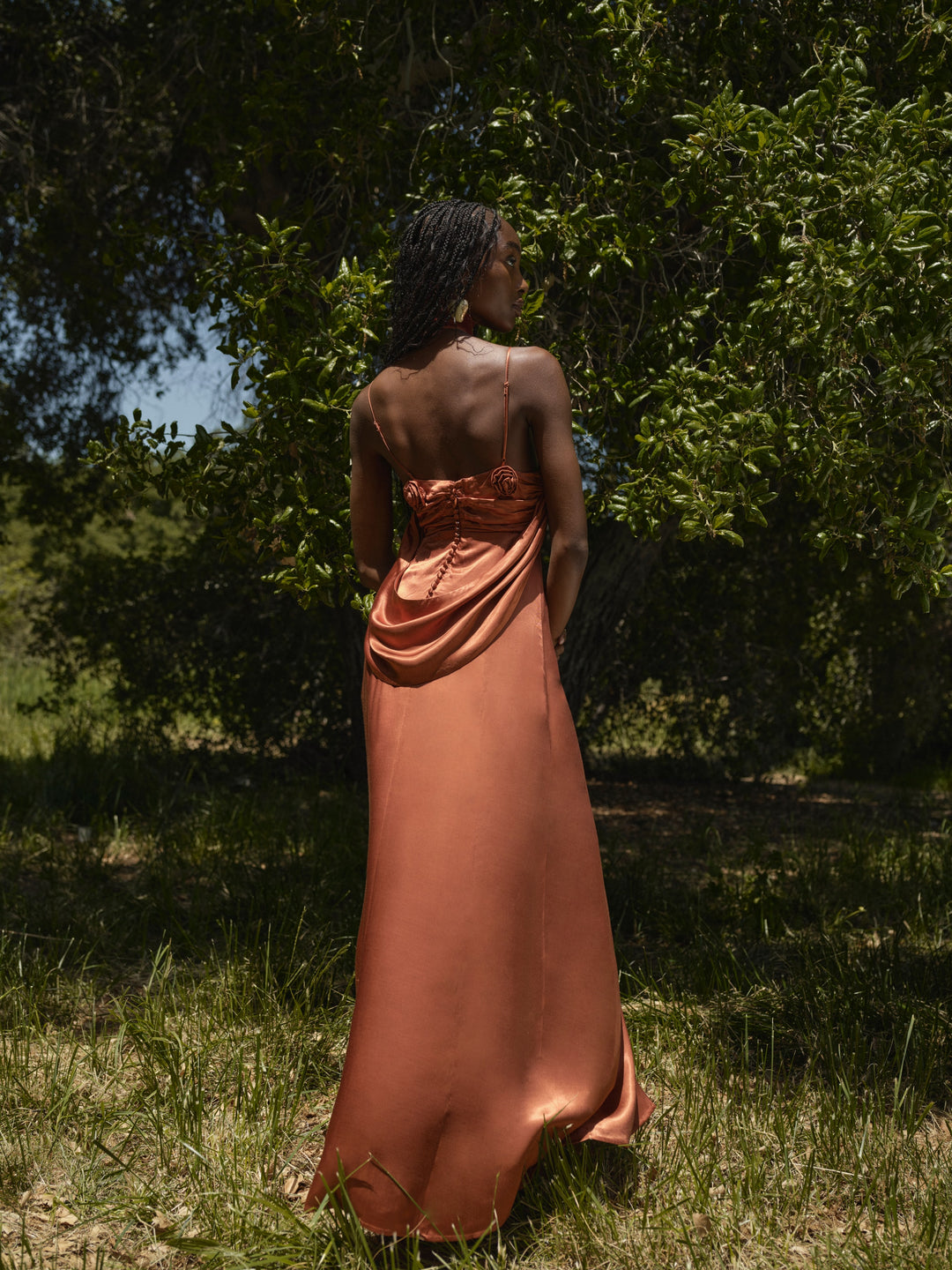 For Love and Lemons Winona Bridesmaid Gown - Orange