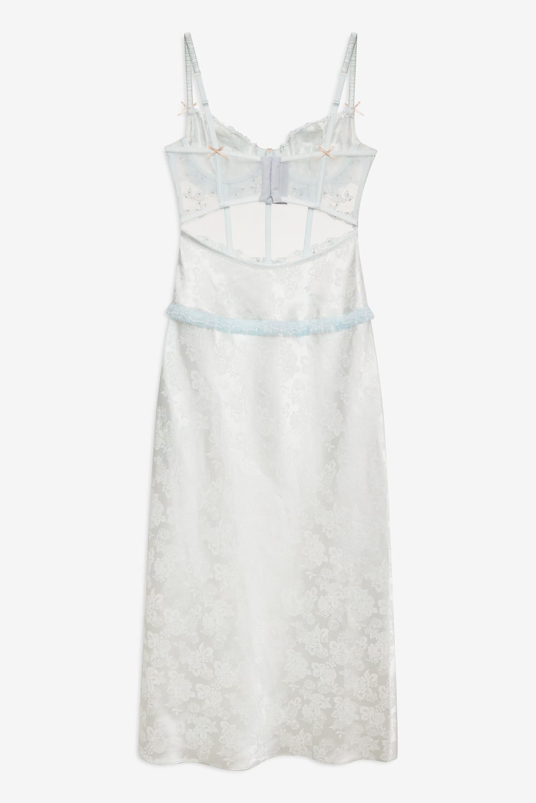 For Love and Lemons Maribel Maxi Slip Dress - Blue
