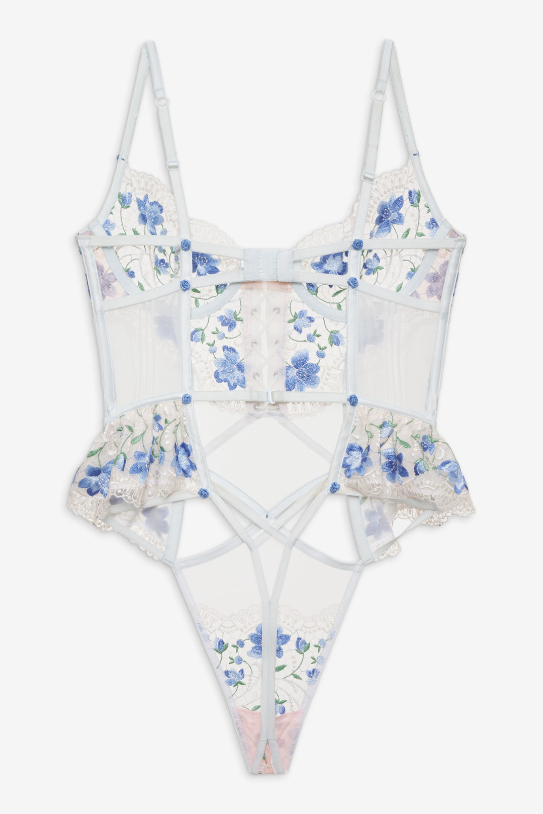 For Love and Lemons Festival Rose Teddy - Blue