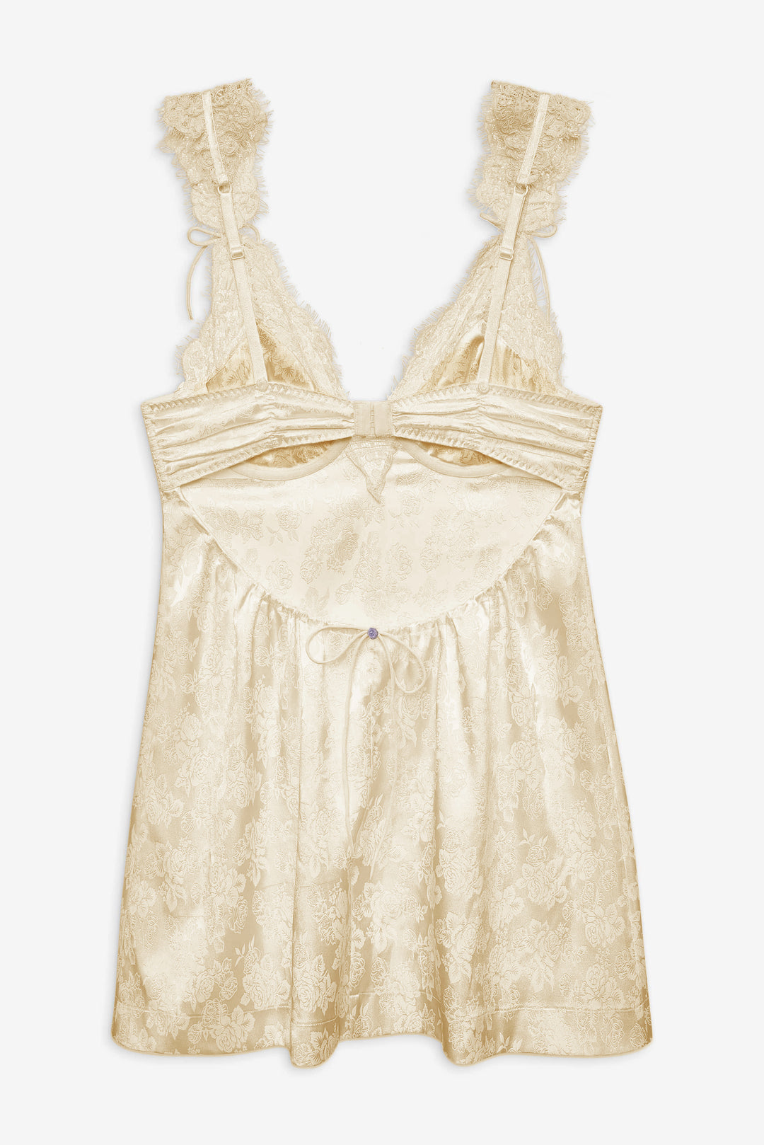 For Love and Lemons Victoria Slip Dress - Cream