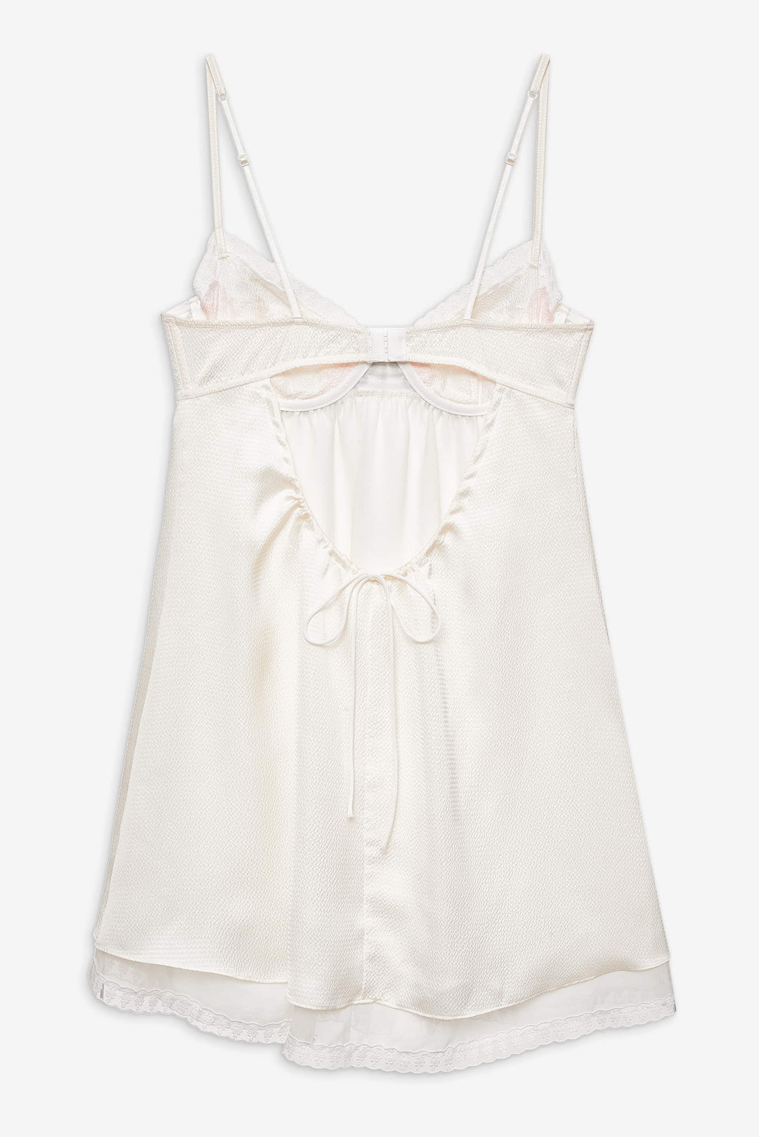 For Love and Lemons Evie Floral Slip Dress - Cream