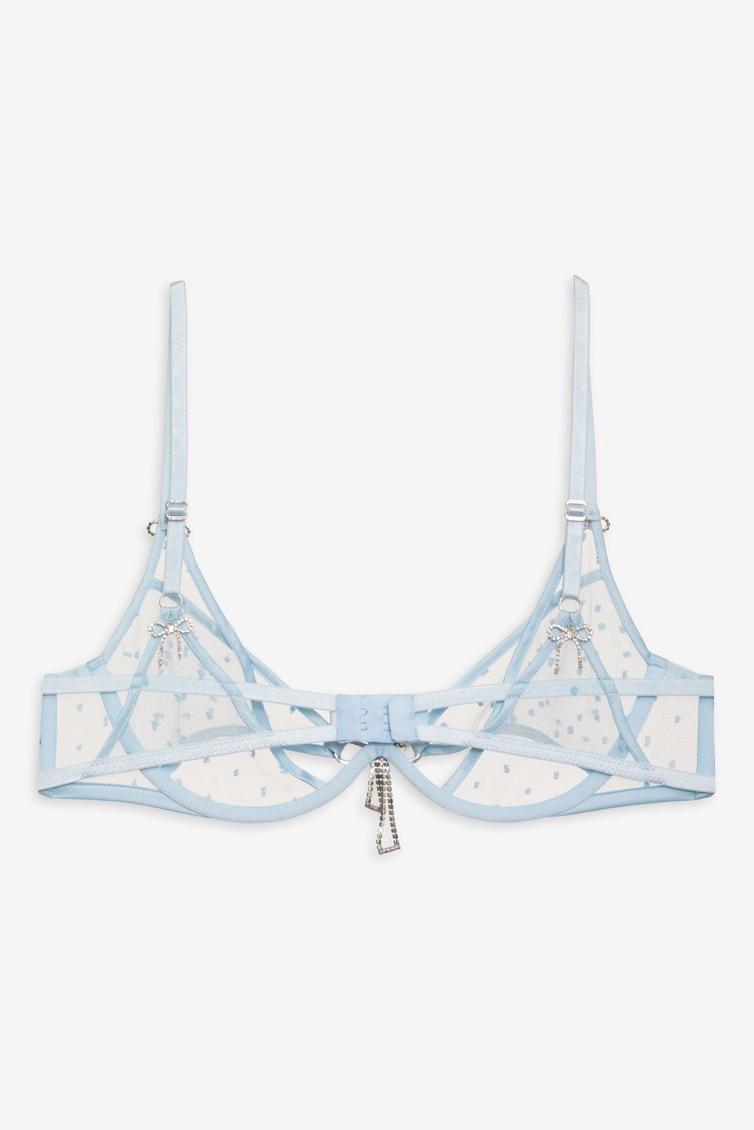 For Love and Lemons Izzy Underwire Bra - Blue
