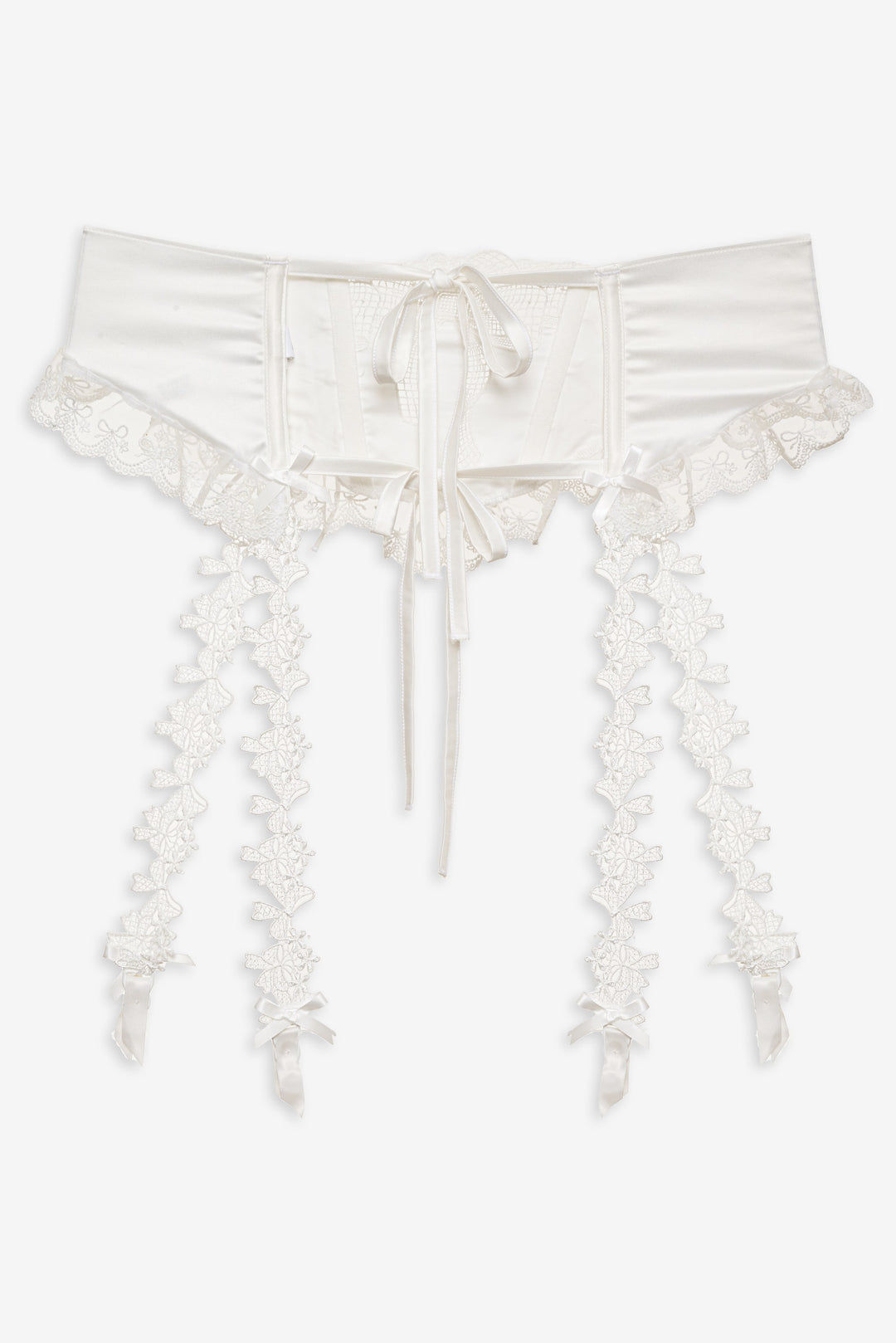 For Love and Lemons Beau Garter - White