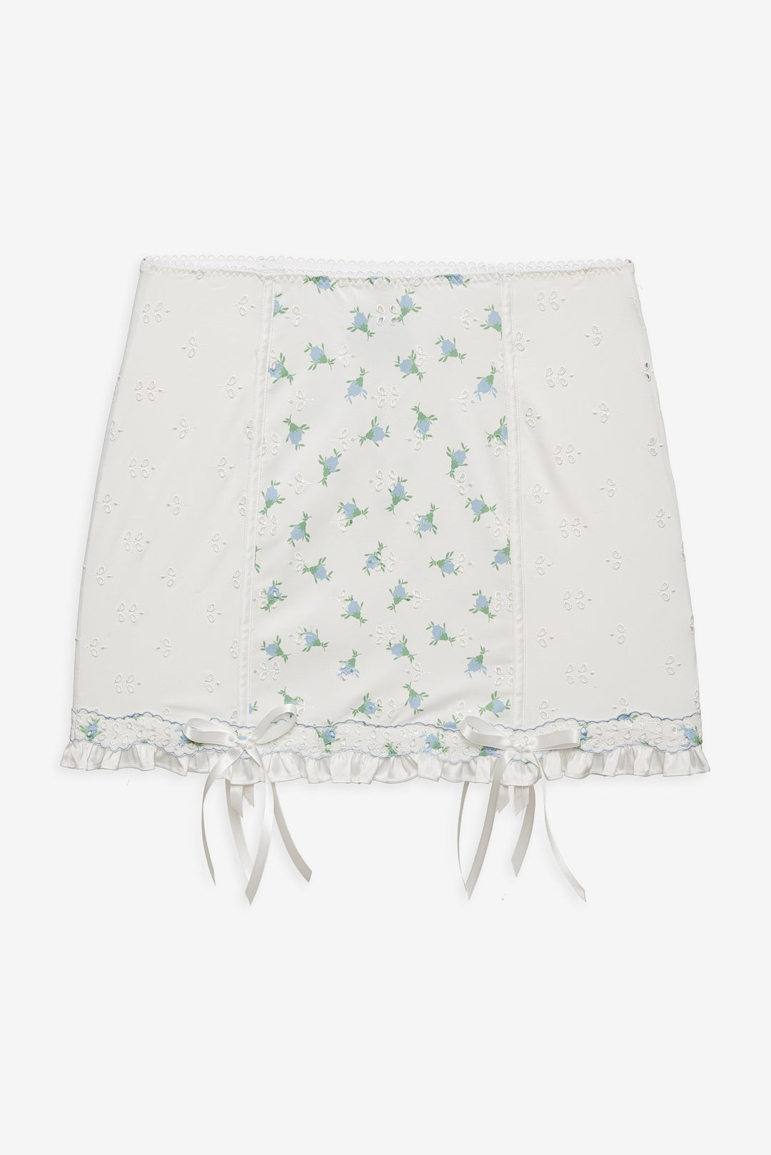 For Love and Lemons Budding Blossom Garter Skirt - White