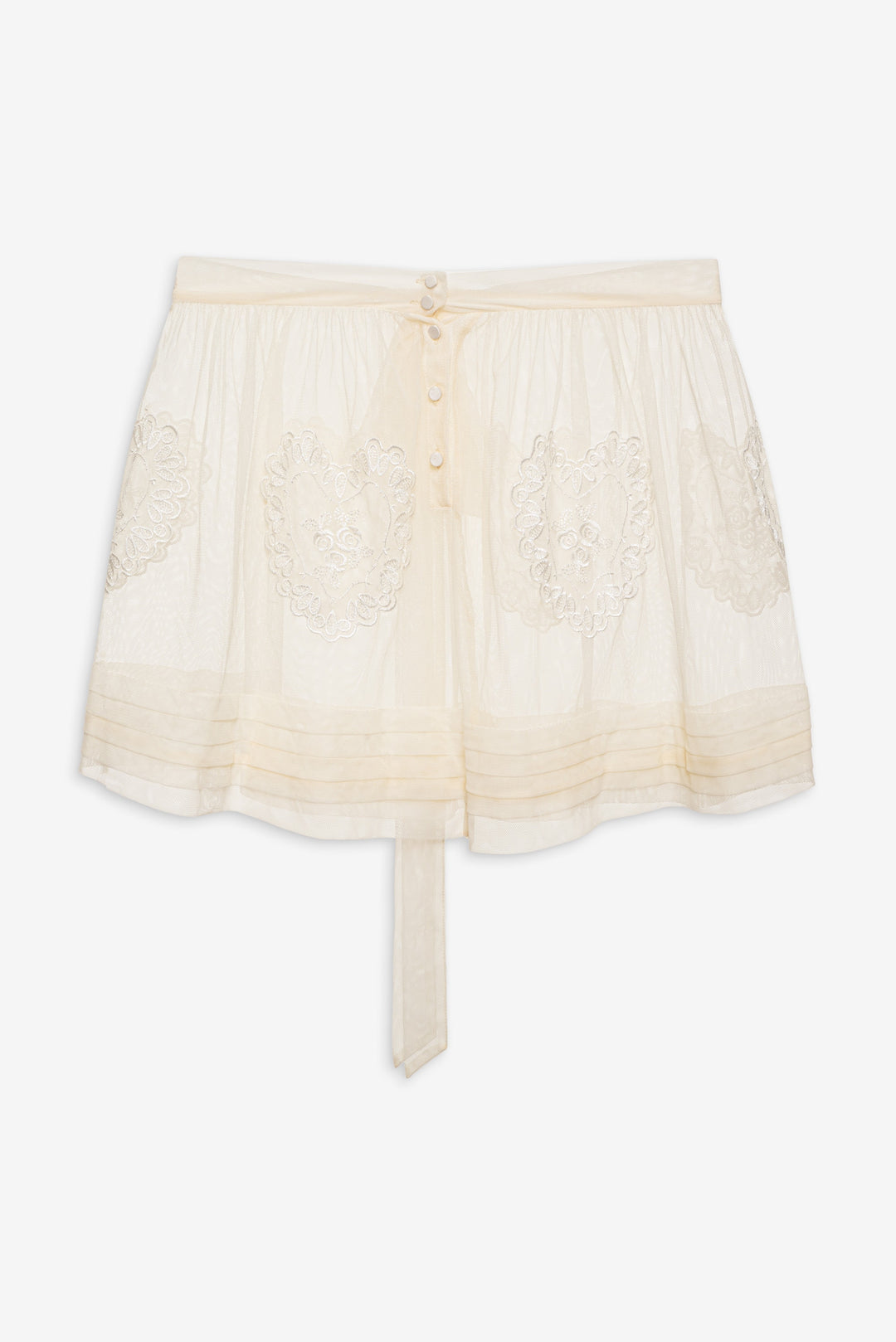 For Love and Lemons Vintage Embroidery Skirt - White