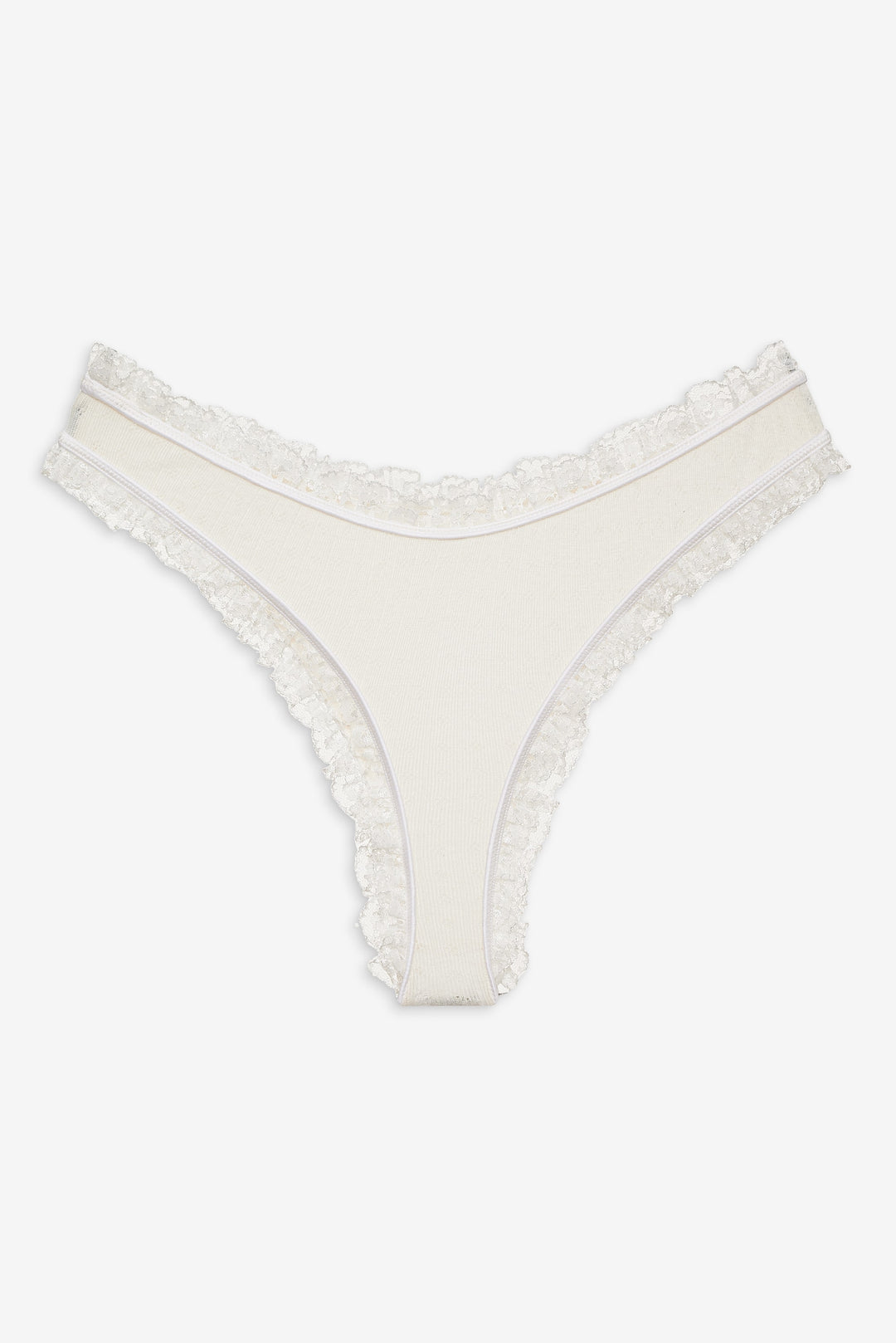 For Love and Lemons Romy Cheeky Panty - White