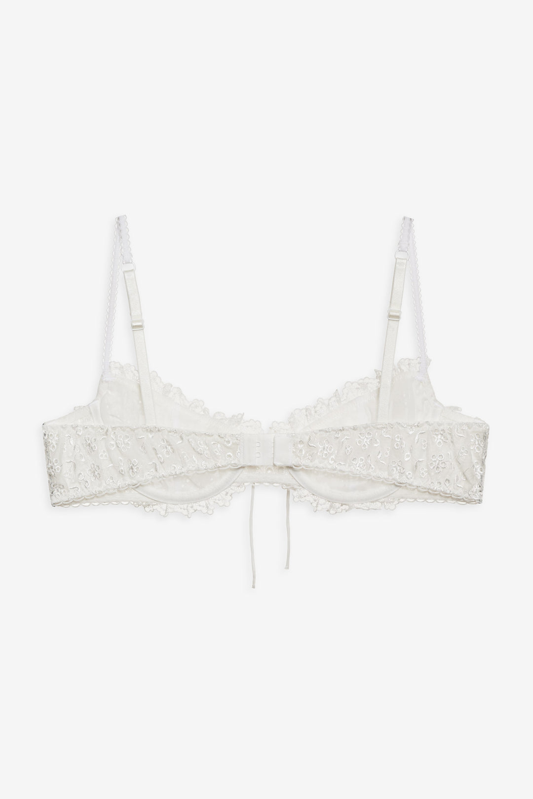 For Love and Lemons Layer Cake Chiffon Underwire Bra - White