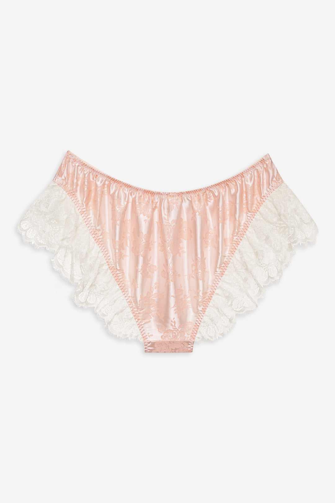 For Love and Lemons Audrey Jacquard Shorts - Peach