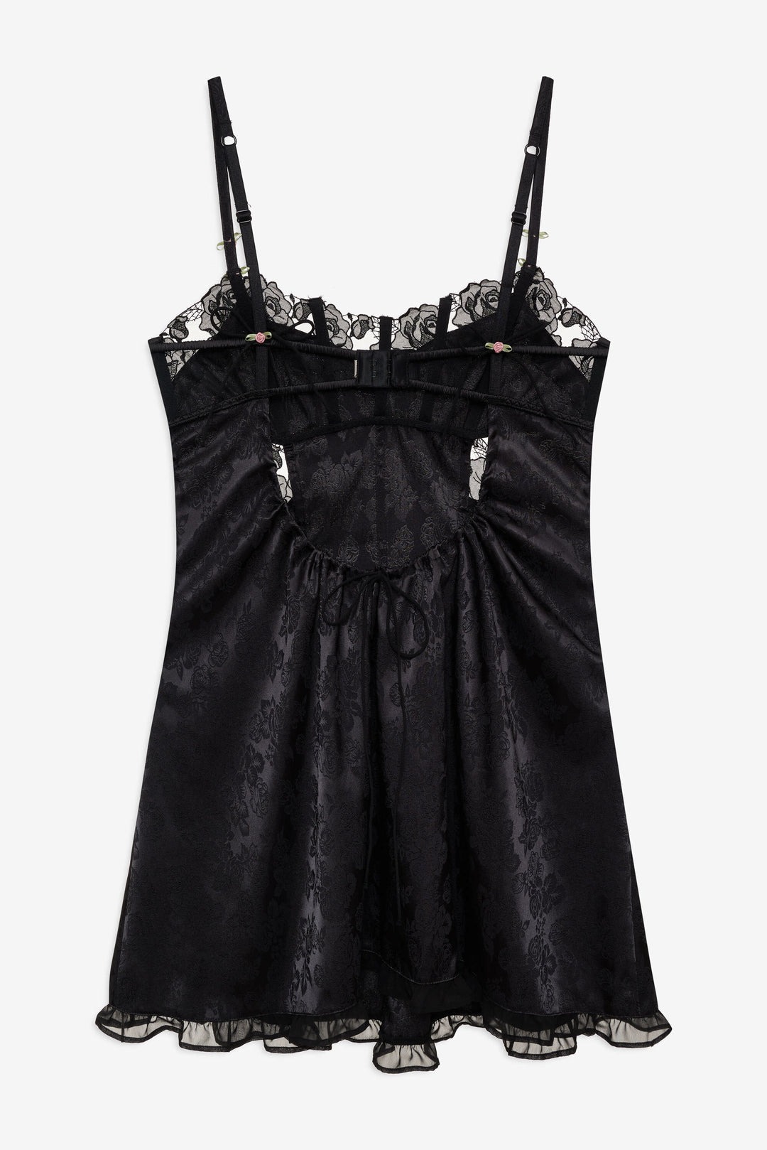 For Love and Lemons Blissful Blooms Slip Dress - Black