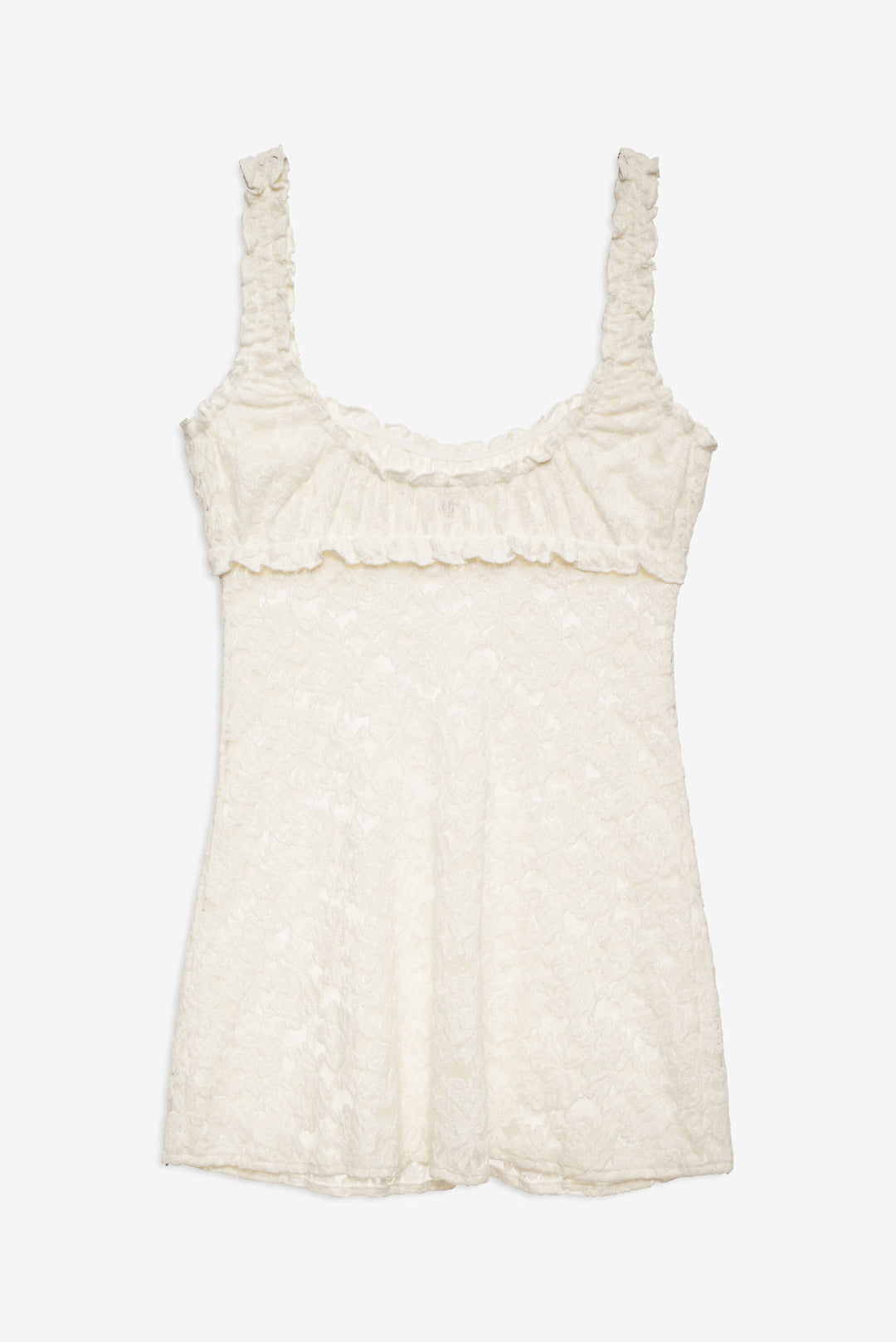 For Love and Lemons Cloud Lace Slip Dress - White