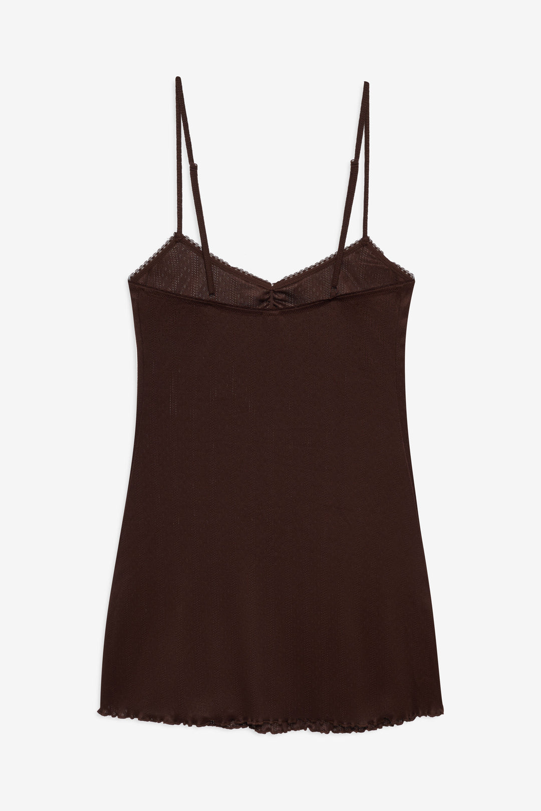 For Love and Lemons Elliana Slip Dress - Chocolate