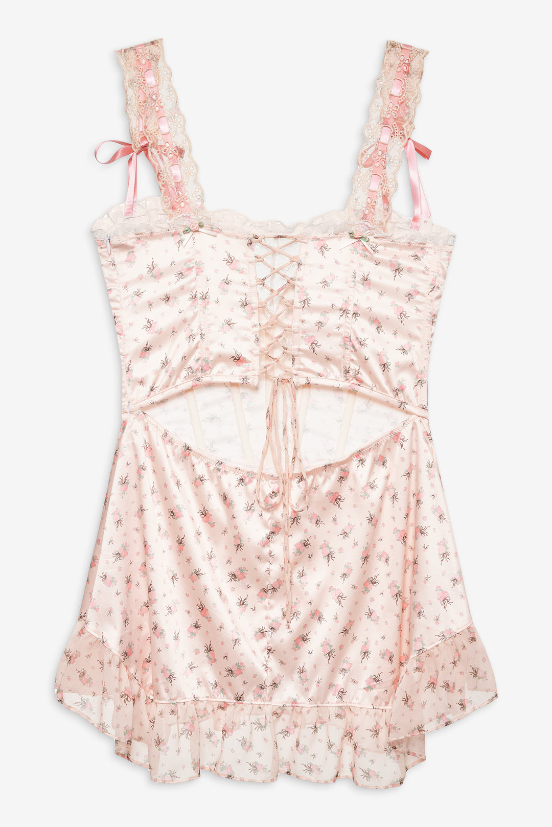 For Love and Lemons Peaches & Cream Slip Dress - Peach