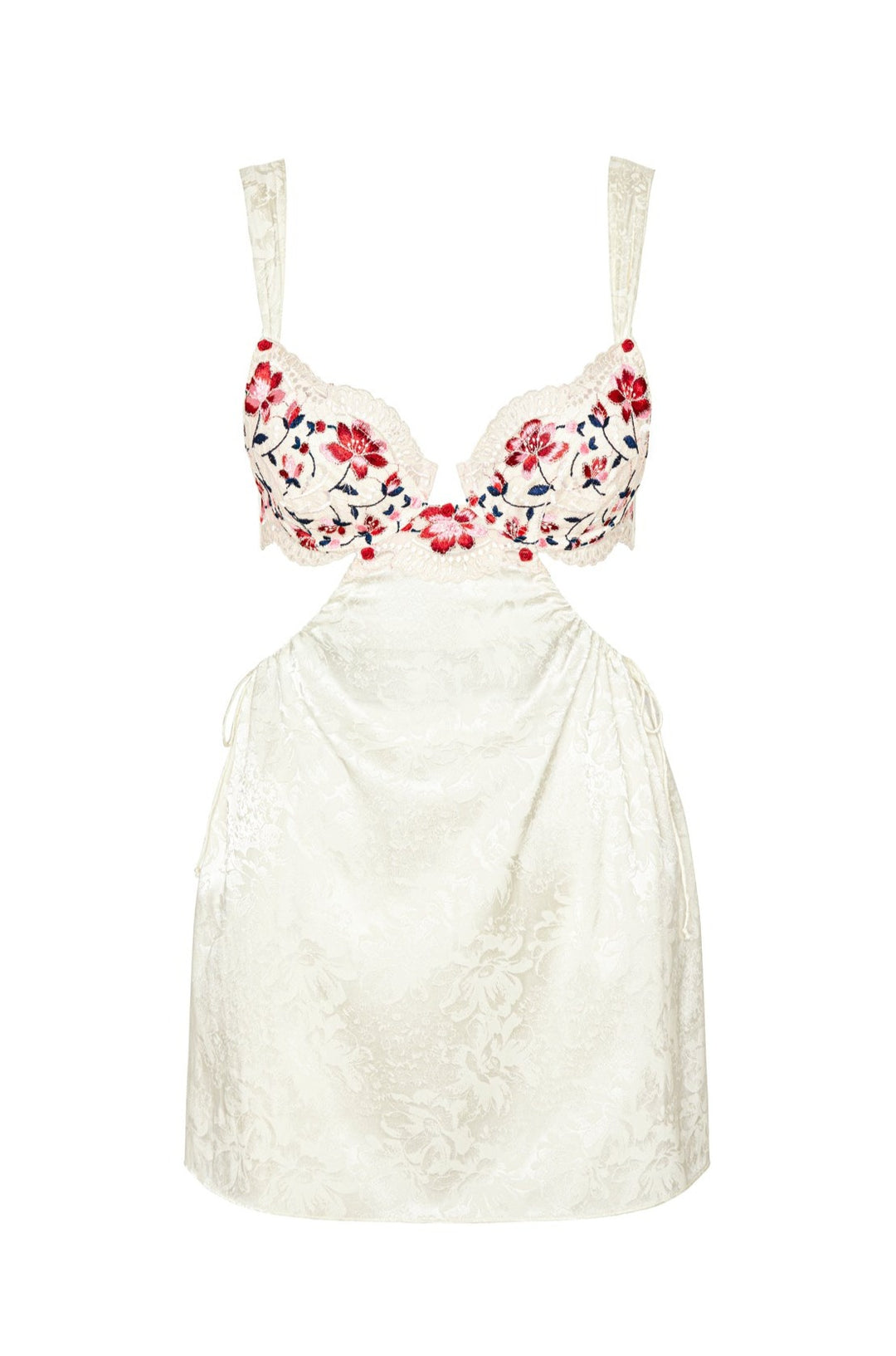 For Love and Lemons Festival Rose Slip Dress - Ivory