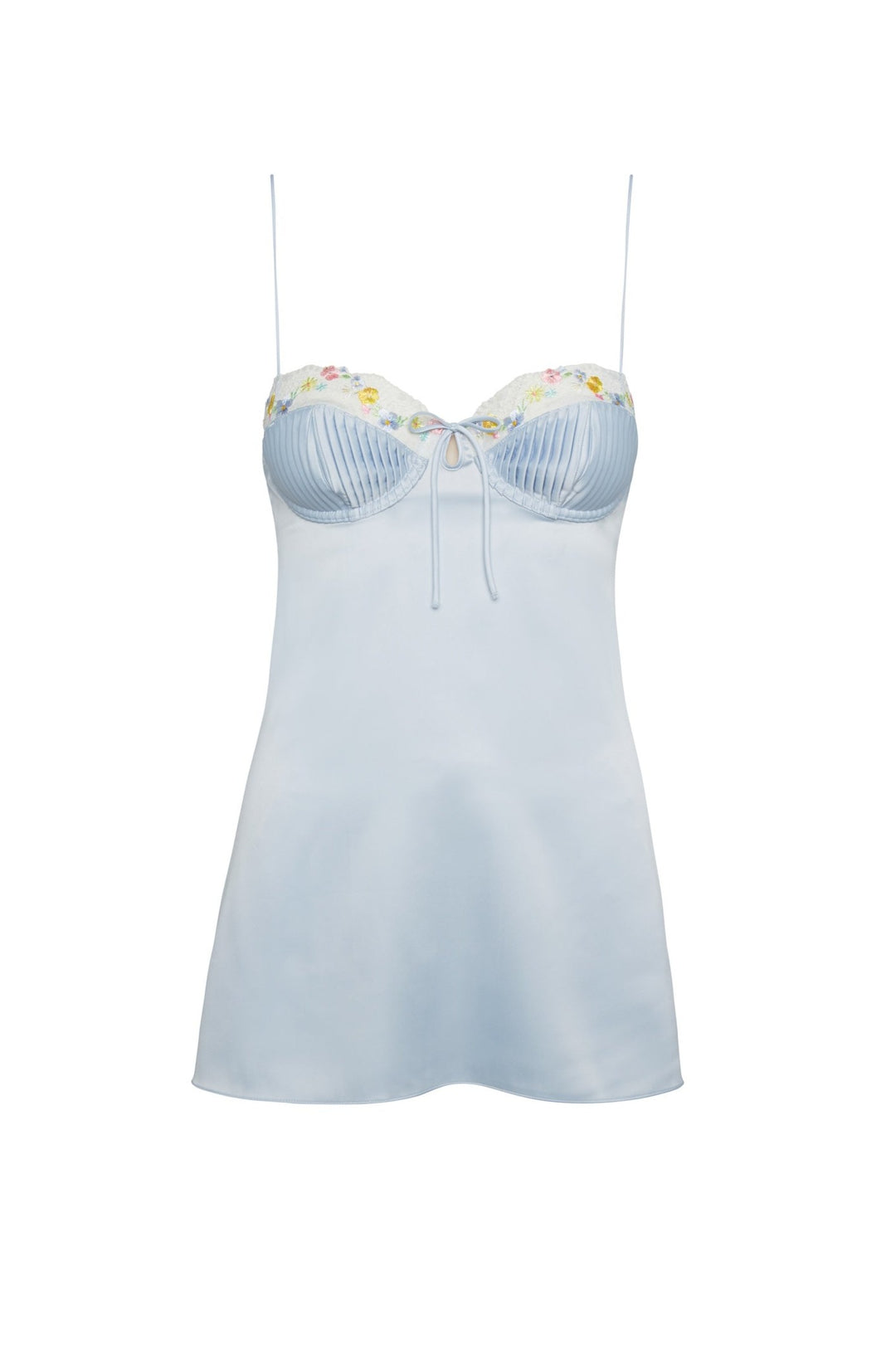 For Love and Lemons Paloma Slip Dress - Baby Blue