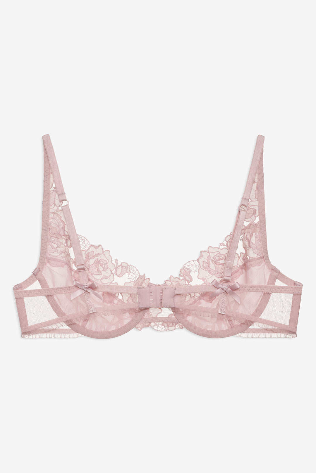 For Love and Lemons Blissful Blooms Underwire Bra - Pink
