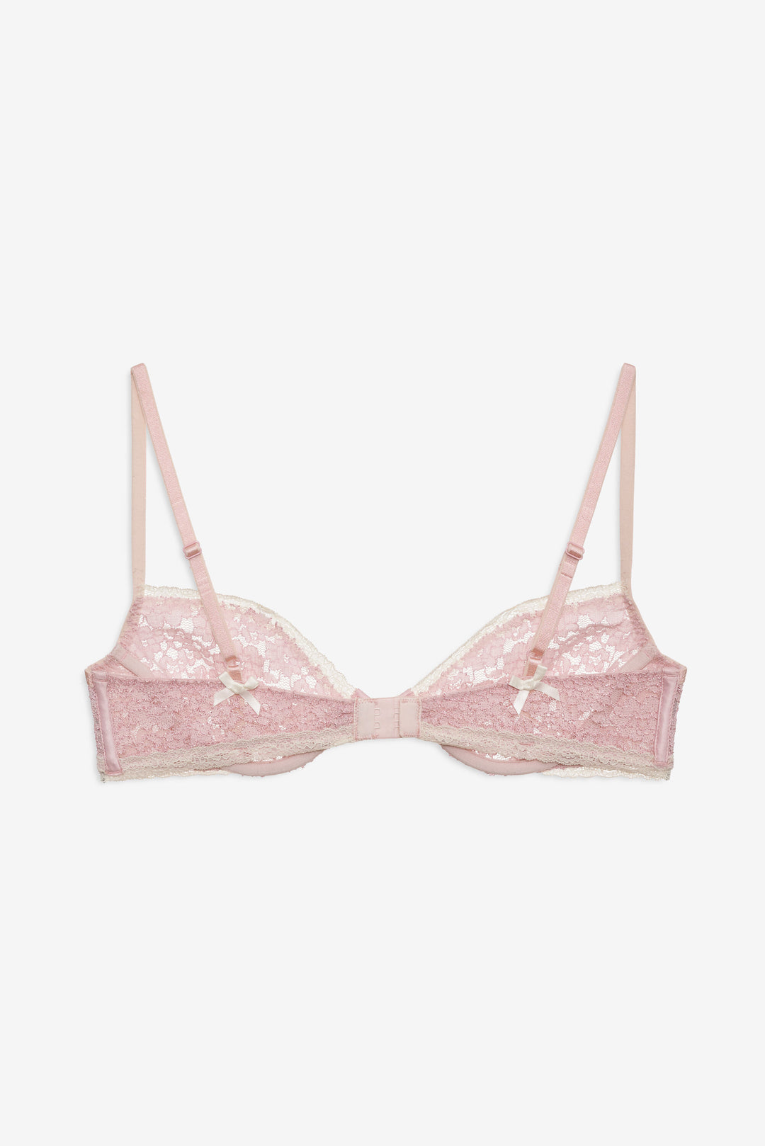 For Love and Lemons Pamela Stretch Lace Underwire Bra - Pink