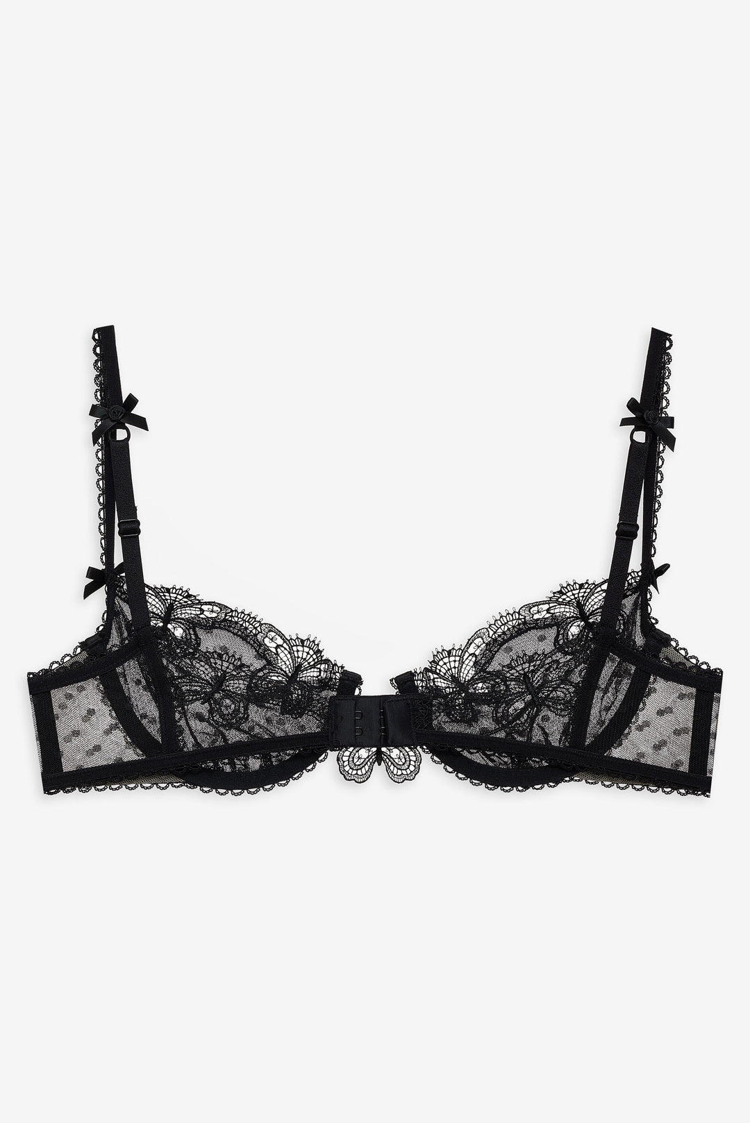 For Love and Lemons Papillon Underwire Bra - Black
