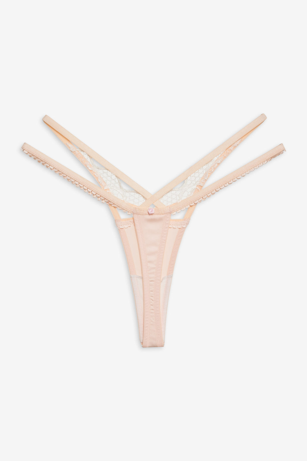 For Love and Lemons Tea Cake Lace Thong Panty - White