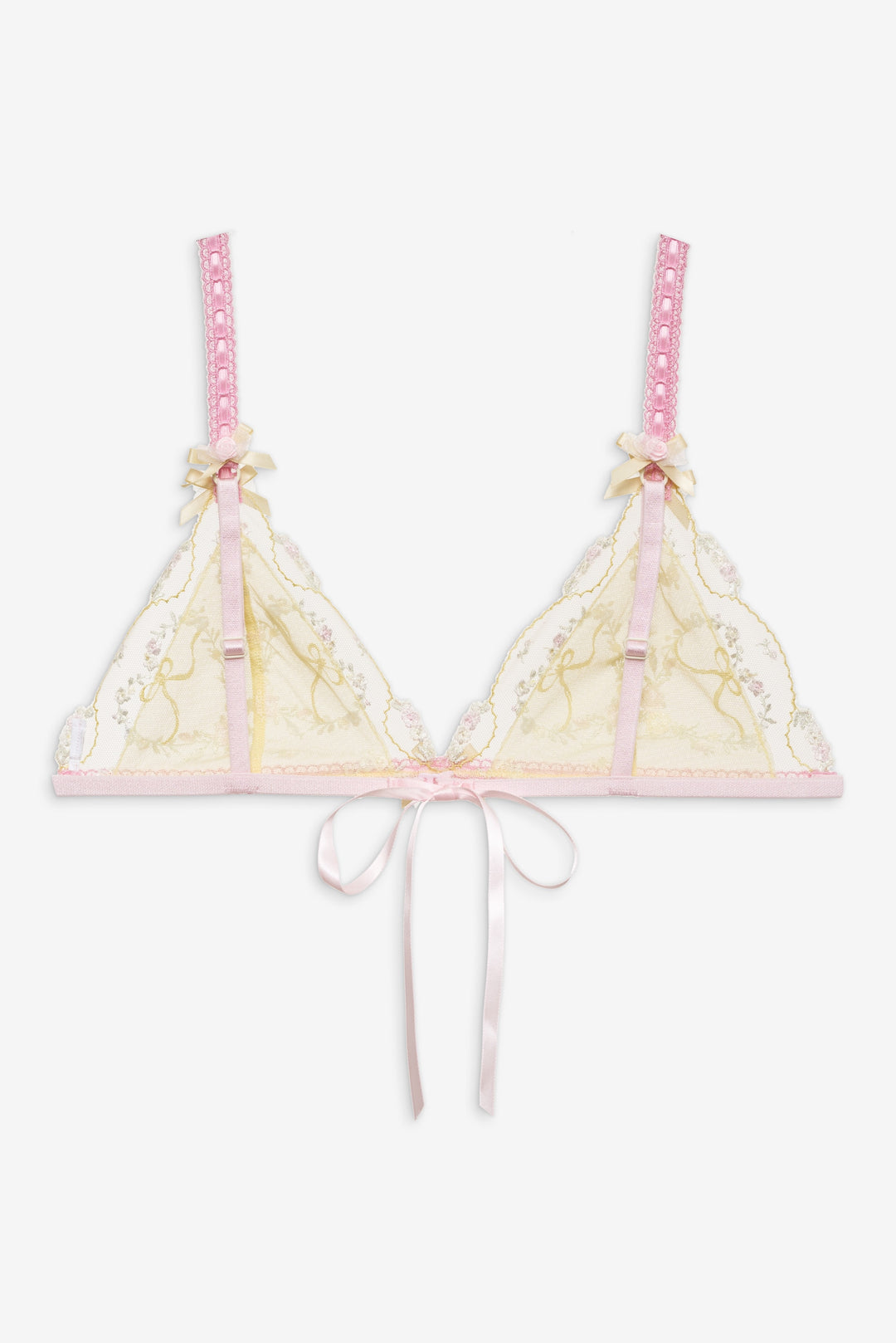 For Love and Lemons Sunny Bouquet Bralette - Multi Yellow