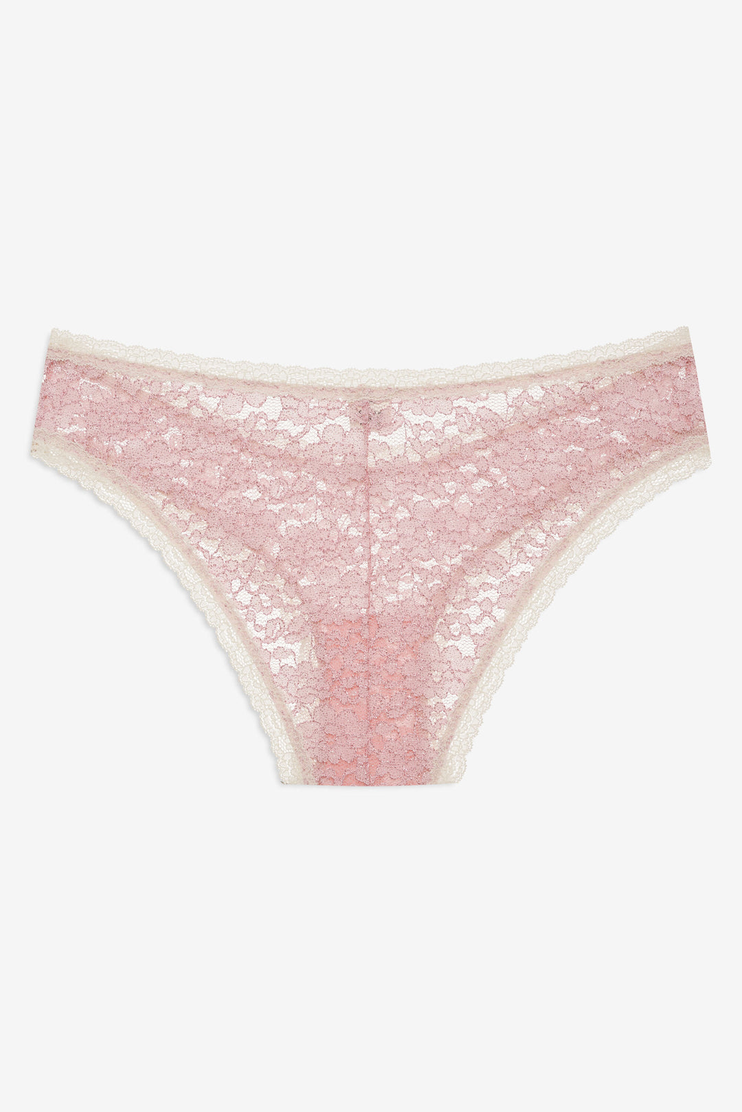 For Love and Lemons Pamela Stretch Lace Cheeky Panty - Pink