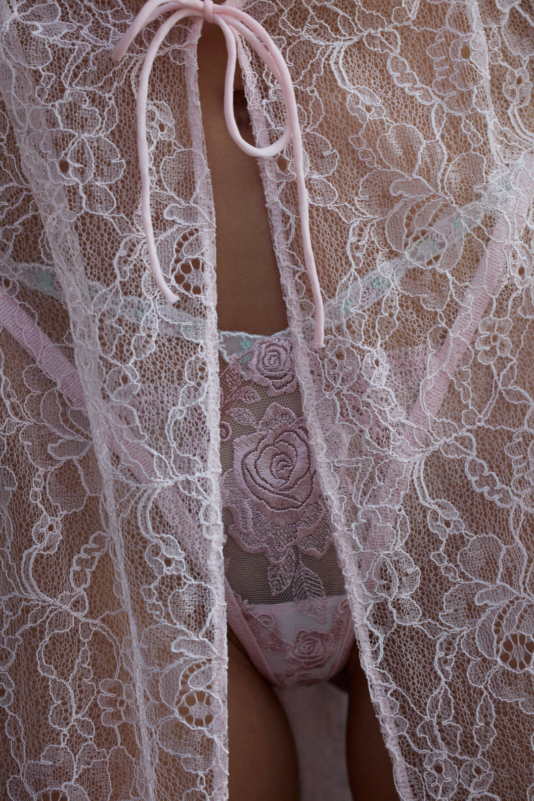For Love and Lemons Camilla Thong Panty - Pink