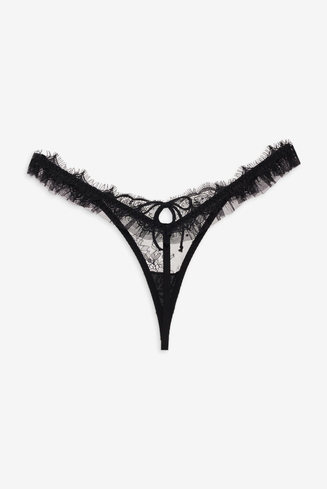 For Love and Lemons Sonja Thong Panty - Black