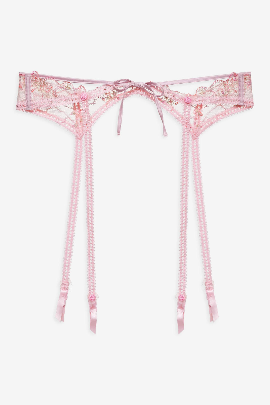 For Love and Lemons Dainty Daphne Garter Belt - Pink