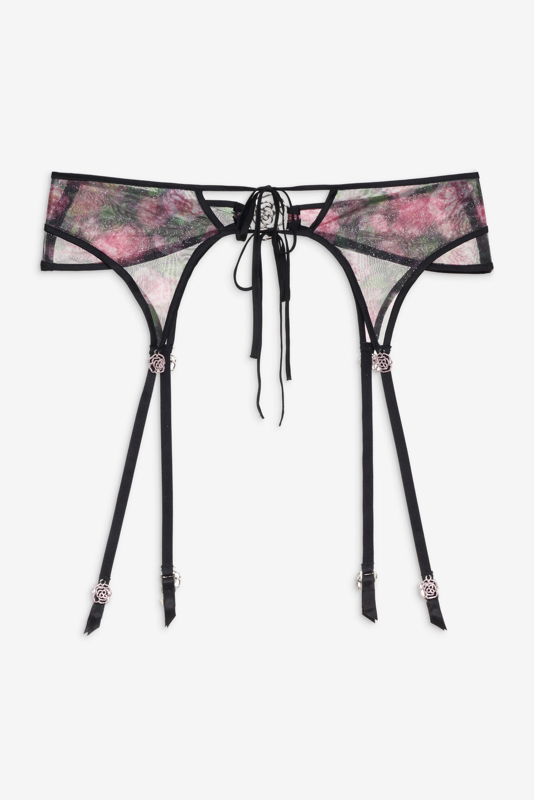 For Love and Lemons Ciara Garter Belt - Black