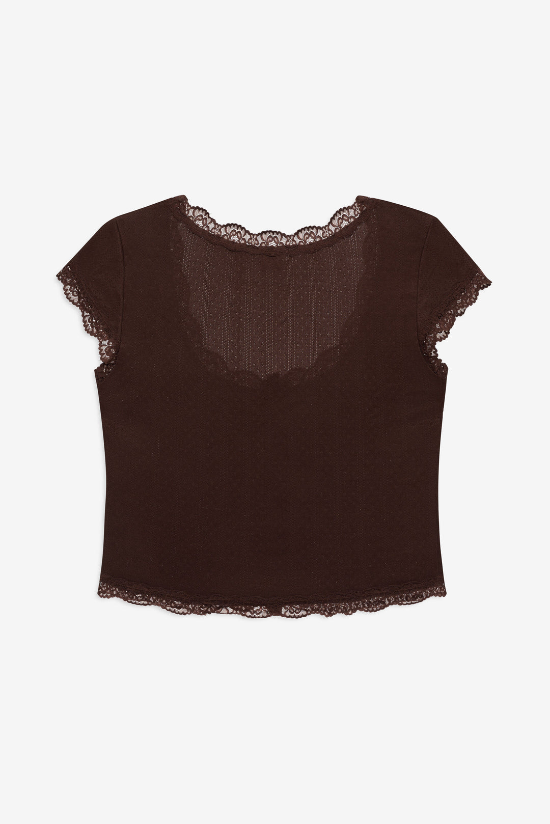 For Love and Lemons Elliana Sleep Top - Chocolate