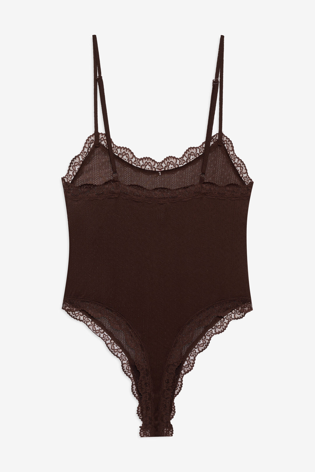 For Love and Lemons Elliana Bodysuit - Chocolate