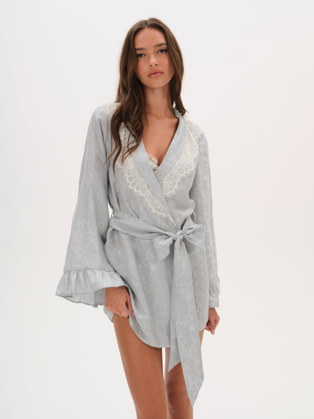 For Love and Lemons Audrey Robe - Blue