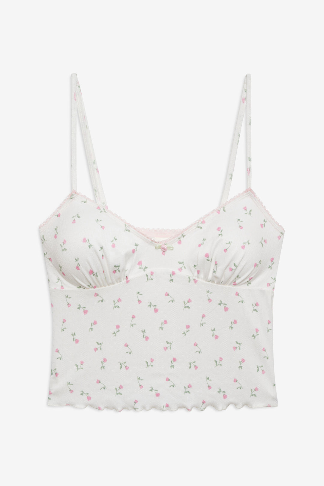 For Love and Lemons Elliana Sleep Top - White
