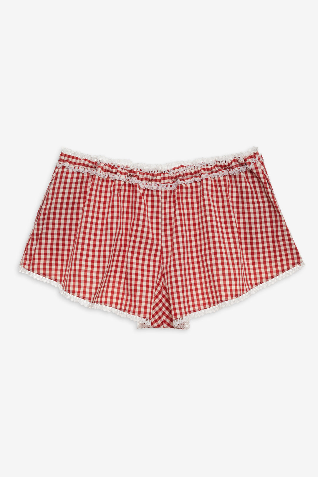 For Love and Lemons Scotch Bonnet Gingham Short - Red