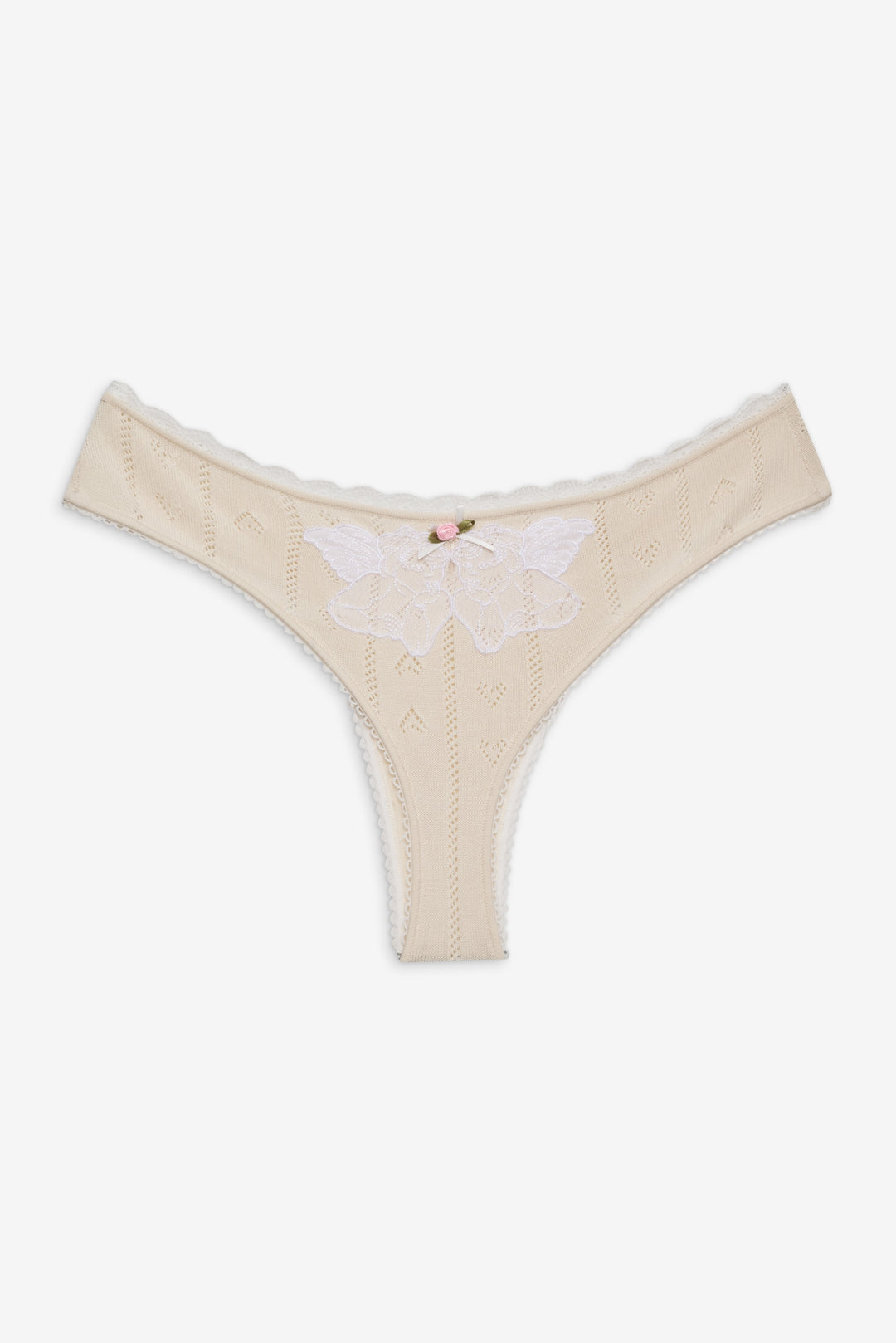 For Love and Lemons Angelina Knit Panty - Cream
