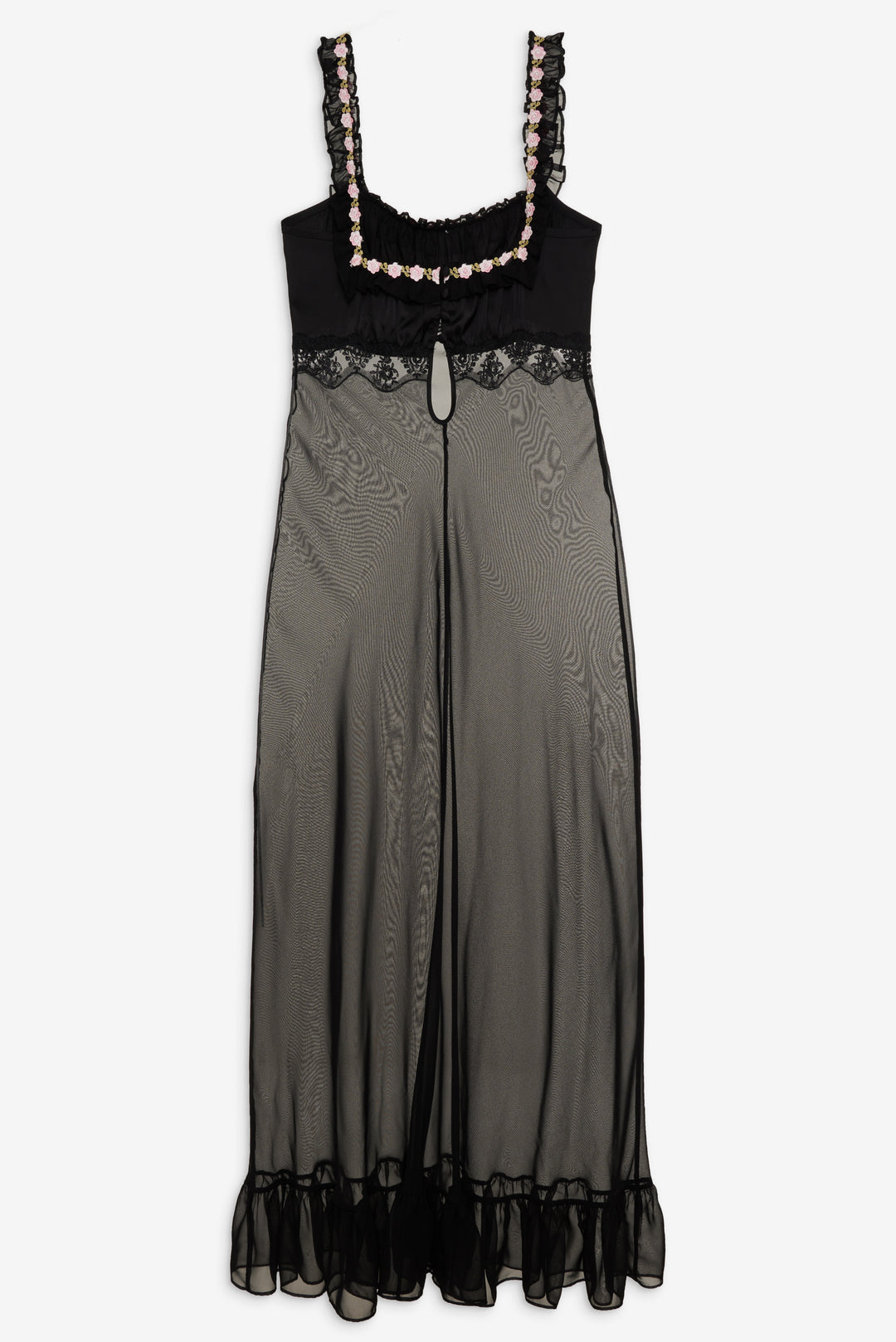 For Love and Lemons Gertrude Maxi Slip Dress - Black