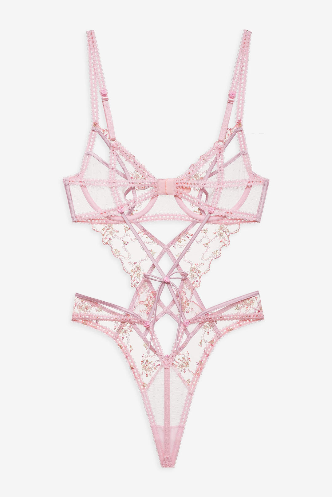 For Love and Lemons Dainty Daphne Teddy - Pink