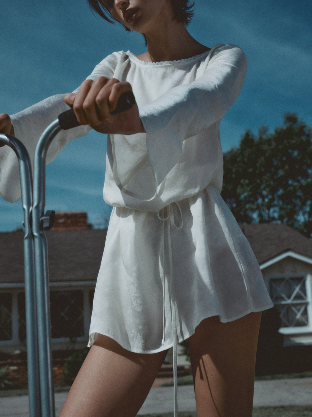 For Love and Lemons Madalie Mini Dress - Cream