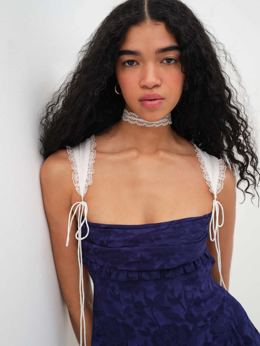 For Love and Lemons Holland Mini Dress - Blue