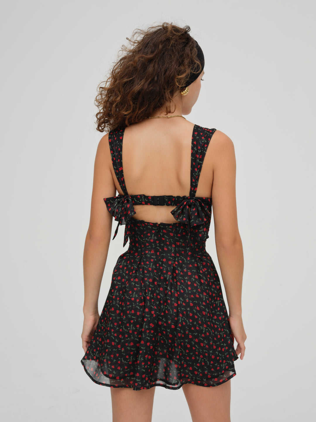 For Love and Lemons August Mini Dress - Black