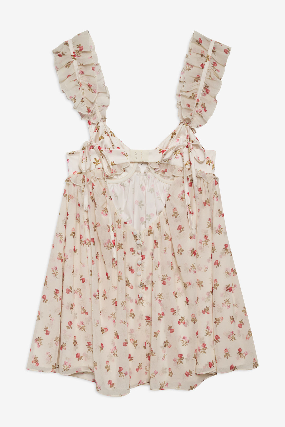 For Love and Lemons Poppy Mini Dress - White