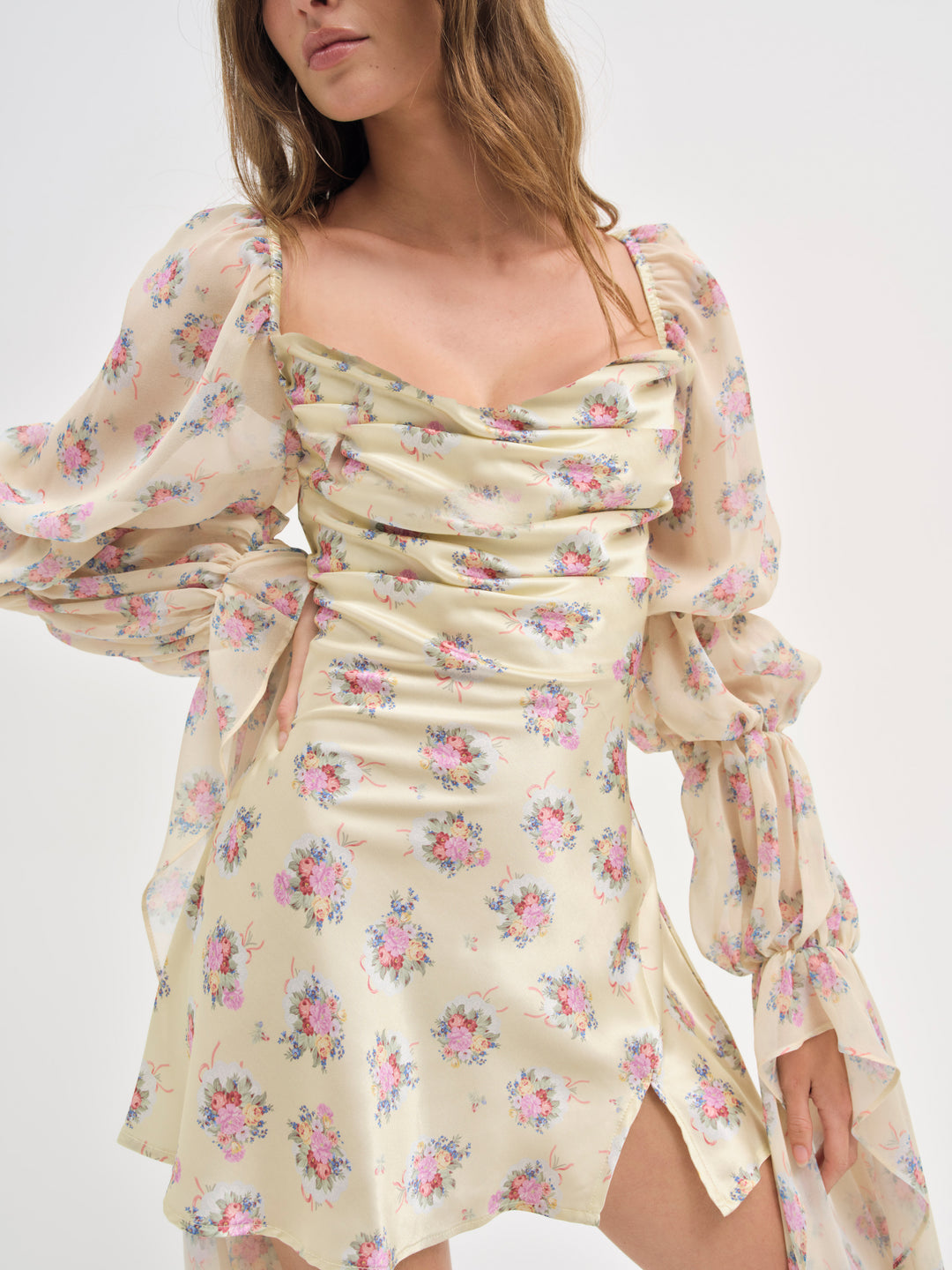 For Love and Lemons Willow Mini Dress - Pink